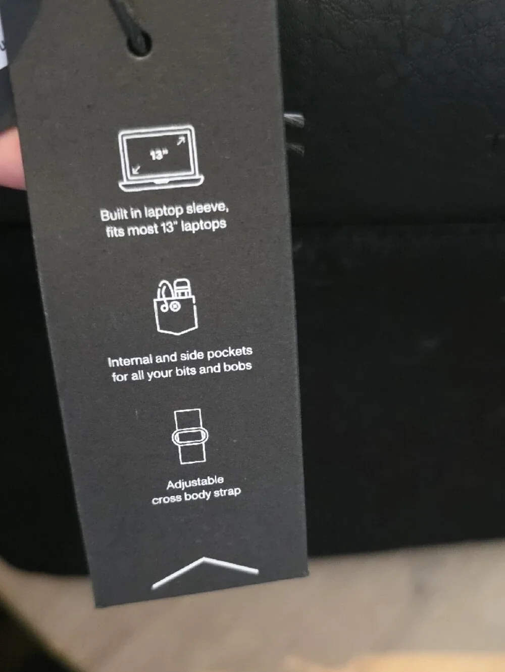 Black  Messenger Bag